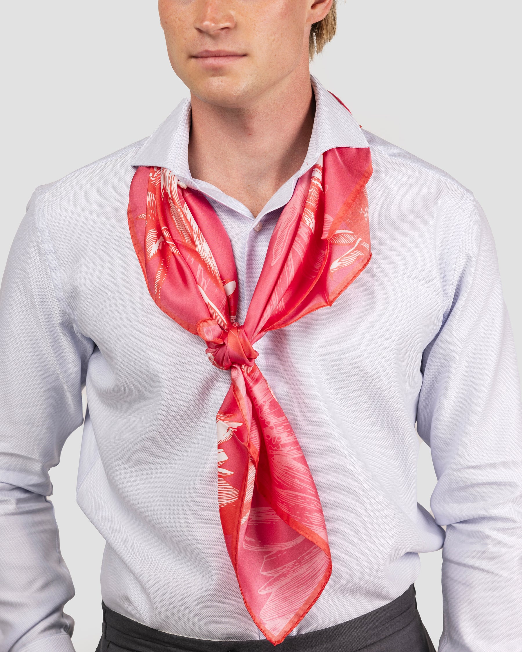 Foulard Floreale Twill Stampata