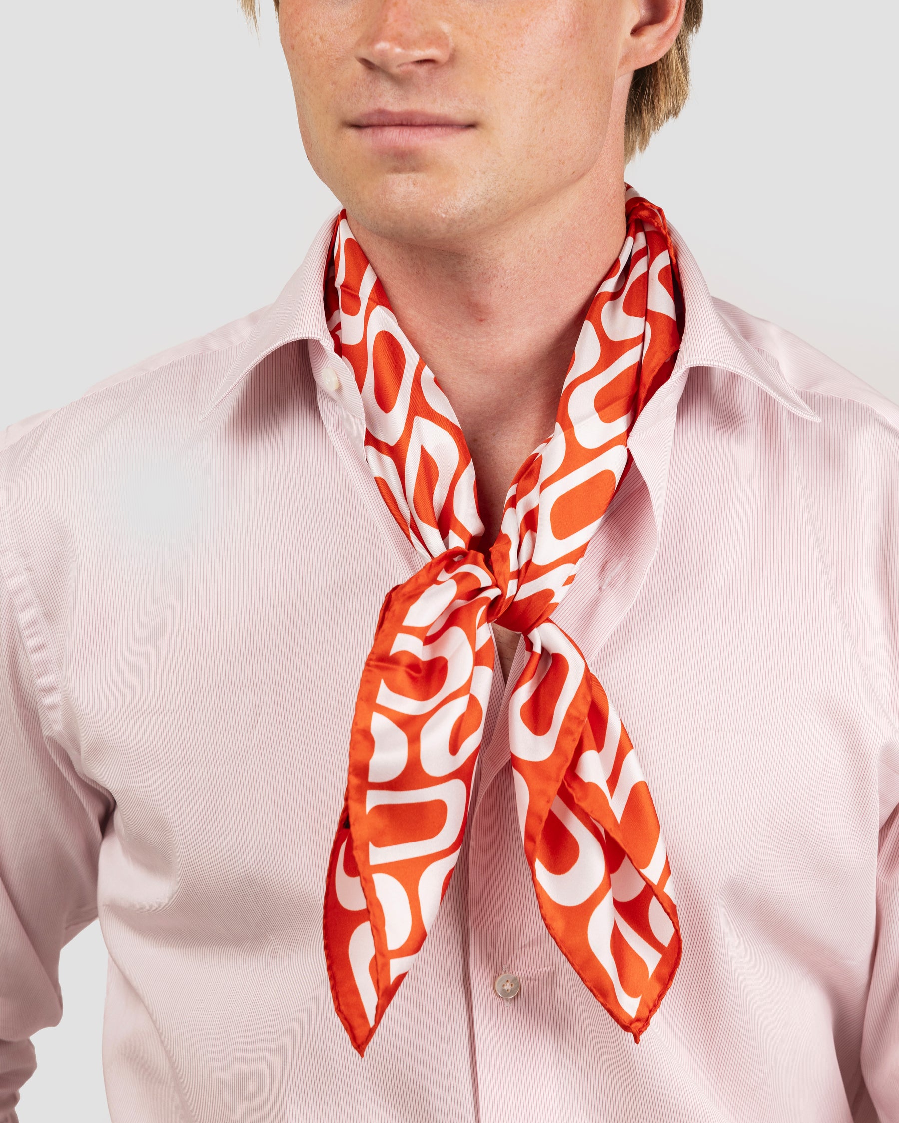 Foulard Disegno Optical Twill Stampata