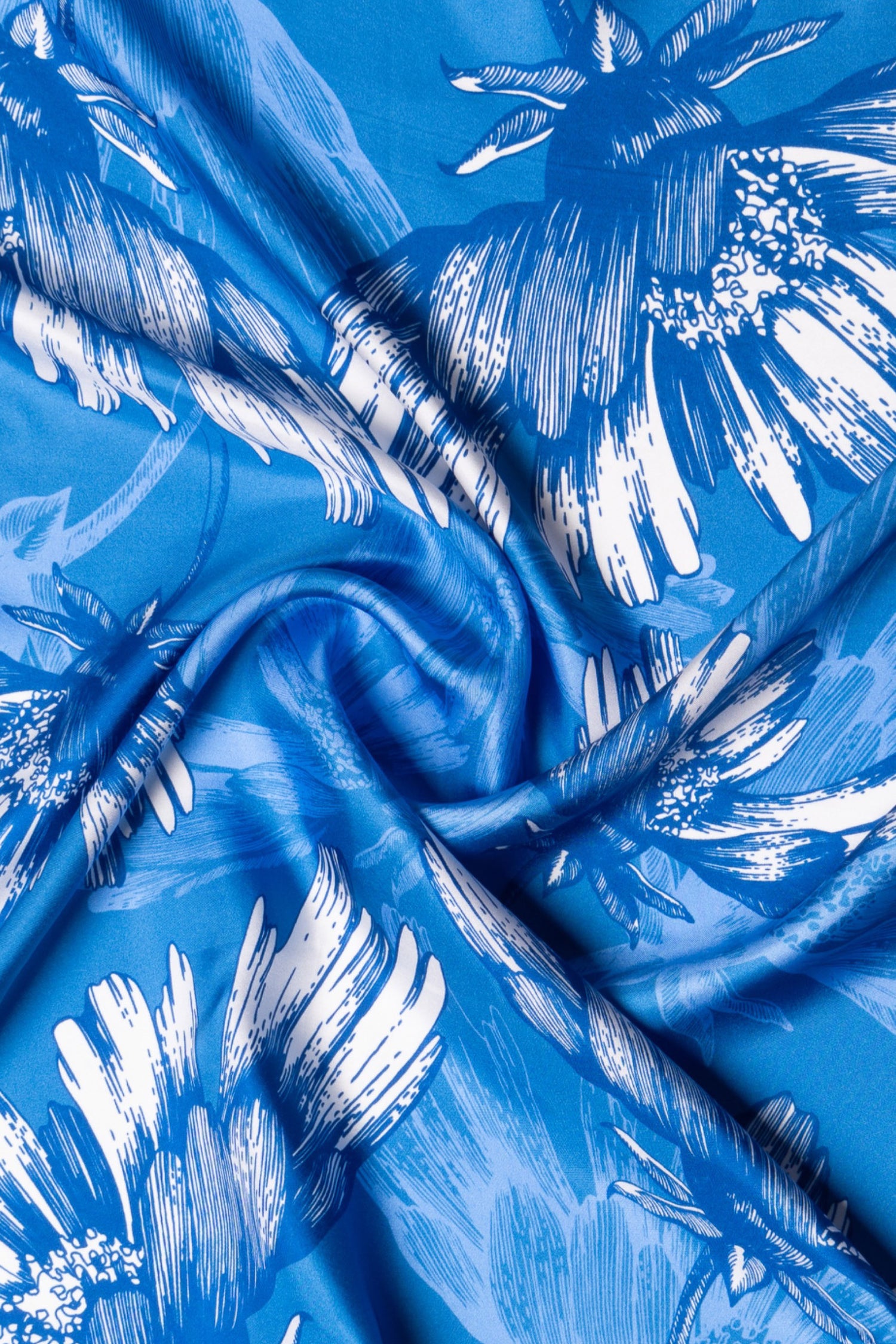 Foulard Floreale Twill Stampata