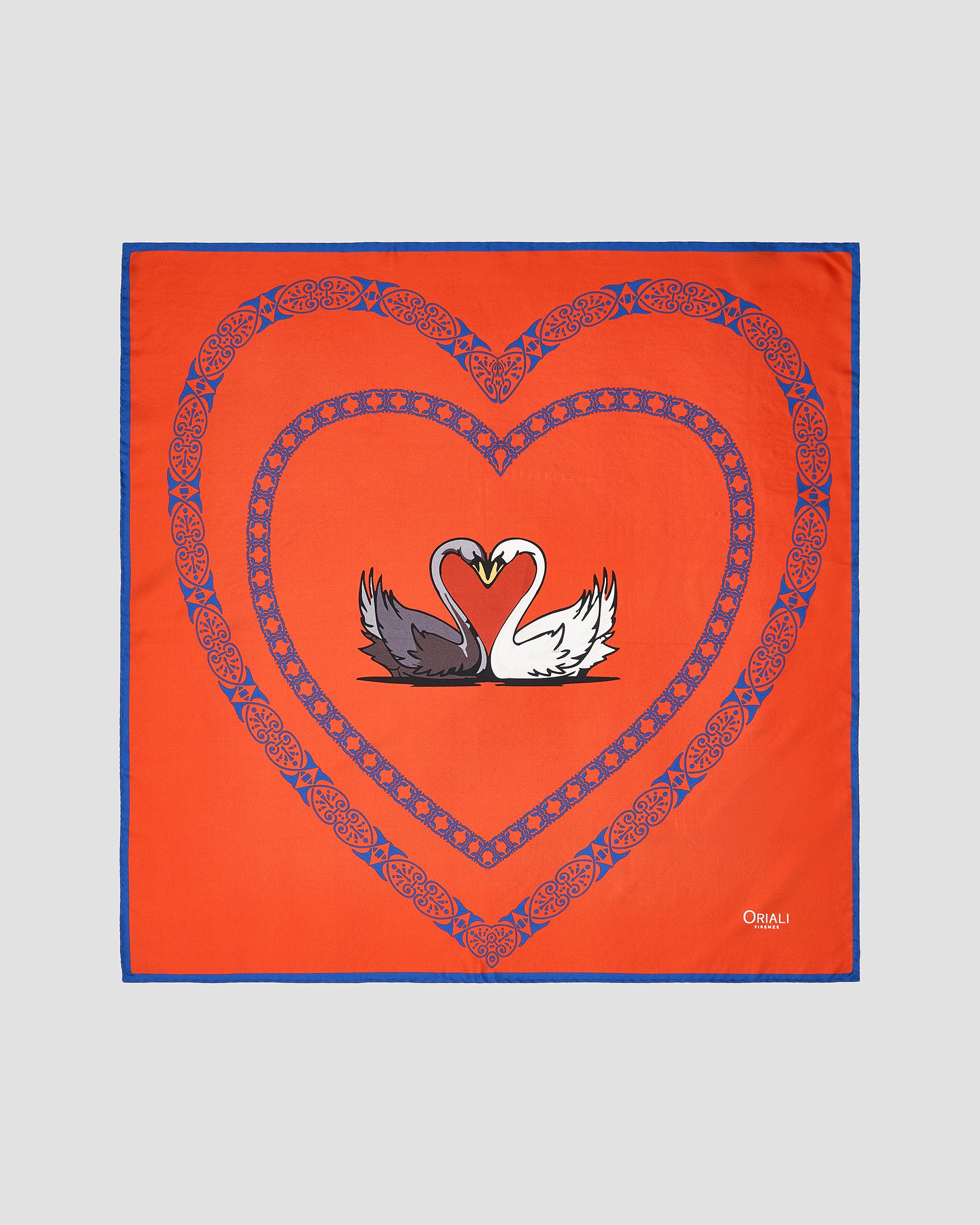 Foulard Disegno Cigno In Love