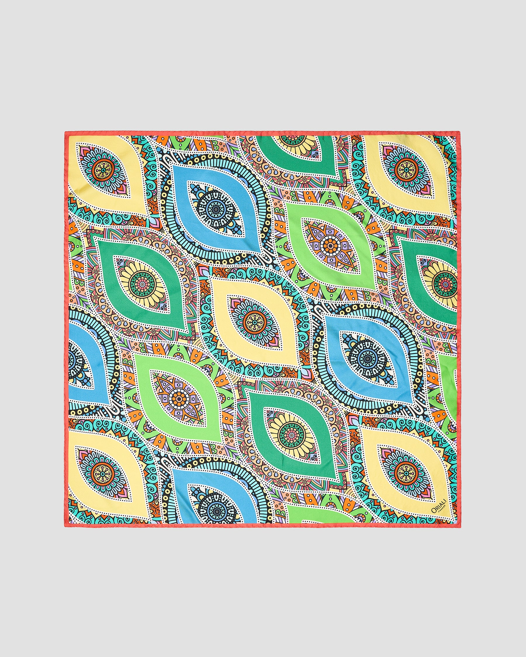 Foulard Occhio Greco Twill Stampata