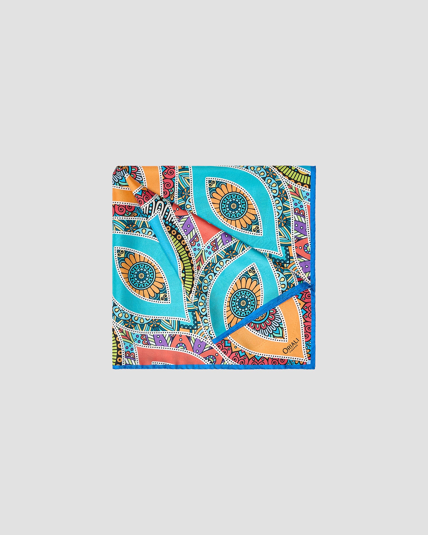 Foulard Occhio Greco Twill Stampata