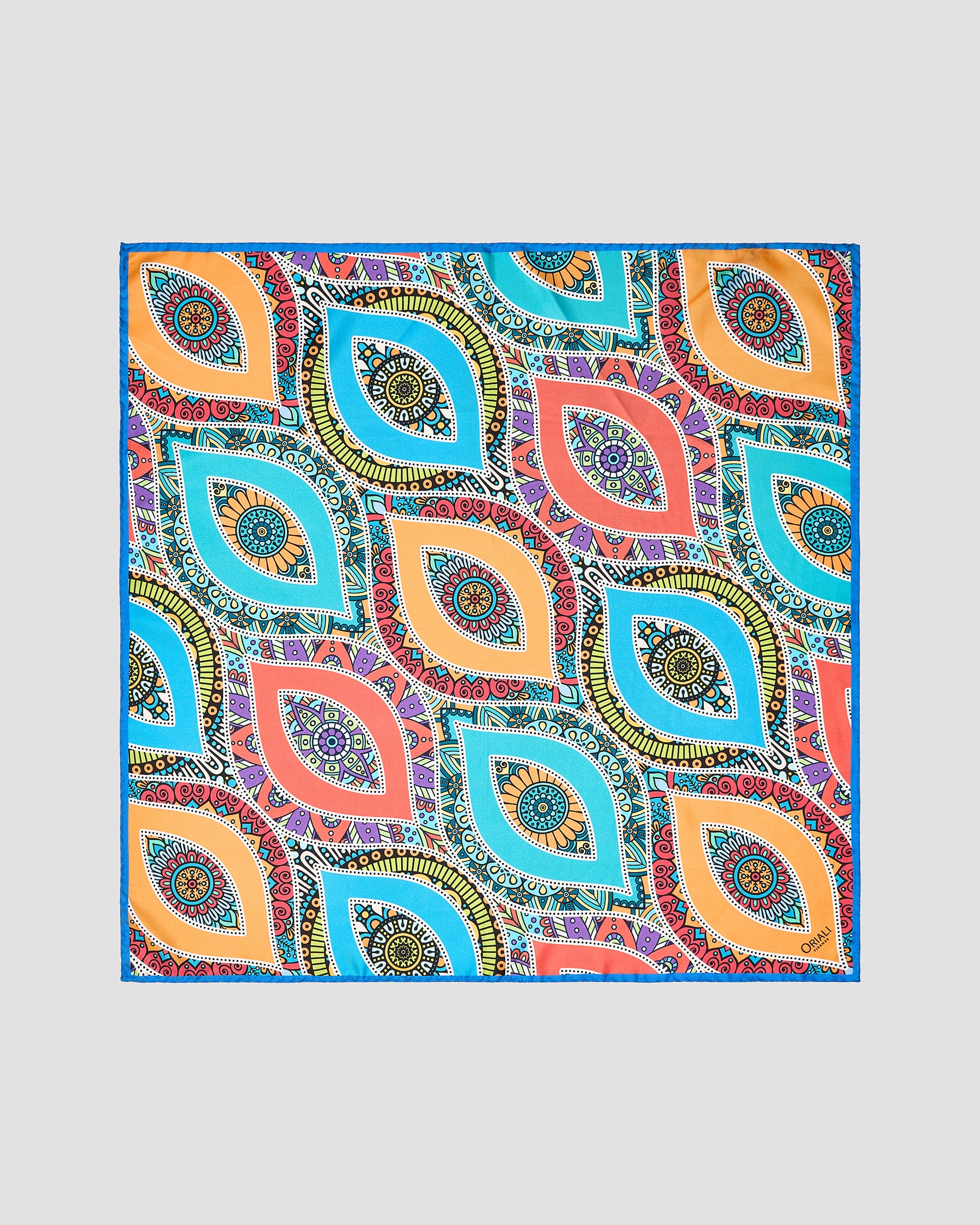 Foulard Occhio Greco Twill Stampata