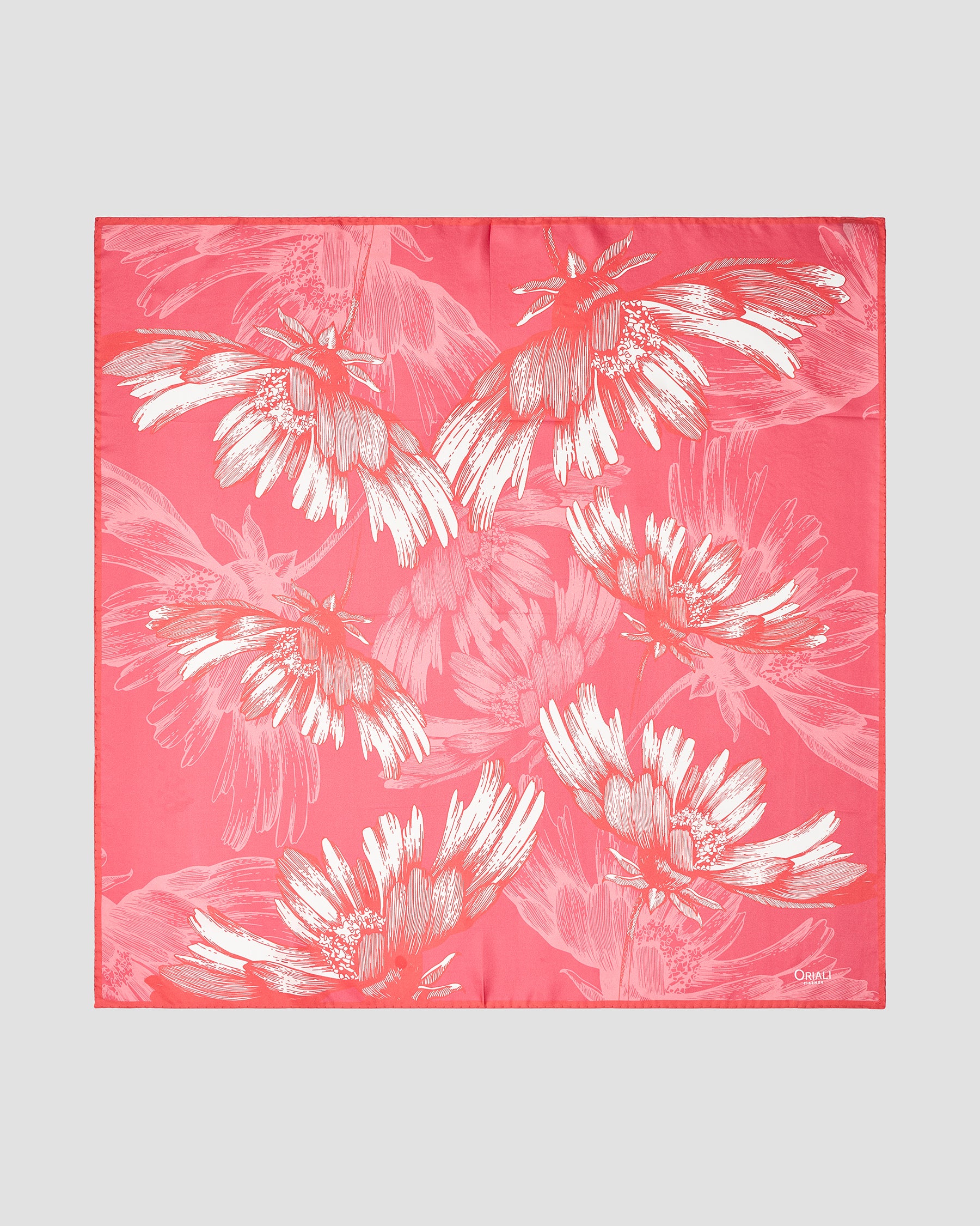 Foulard Floreale Twill Stampata