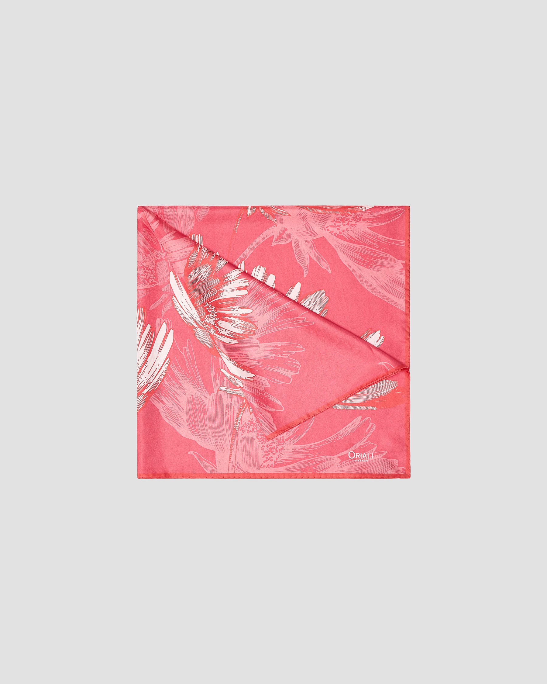 Foulard Floreale Twill Stampata