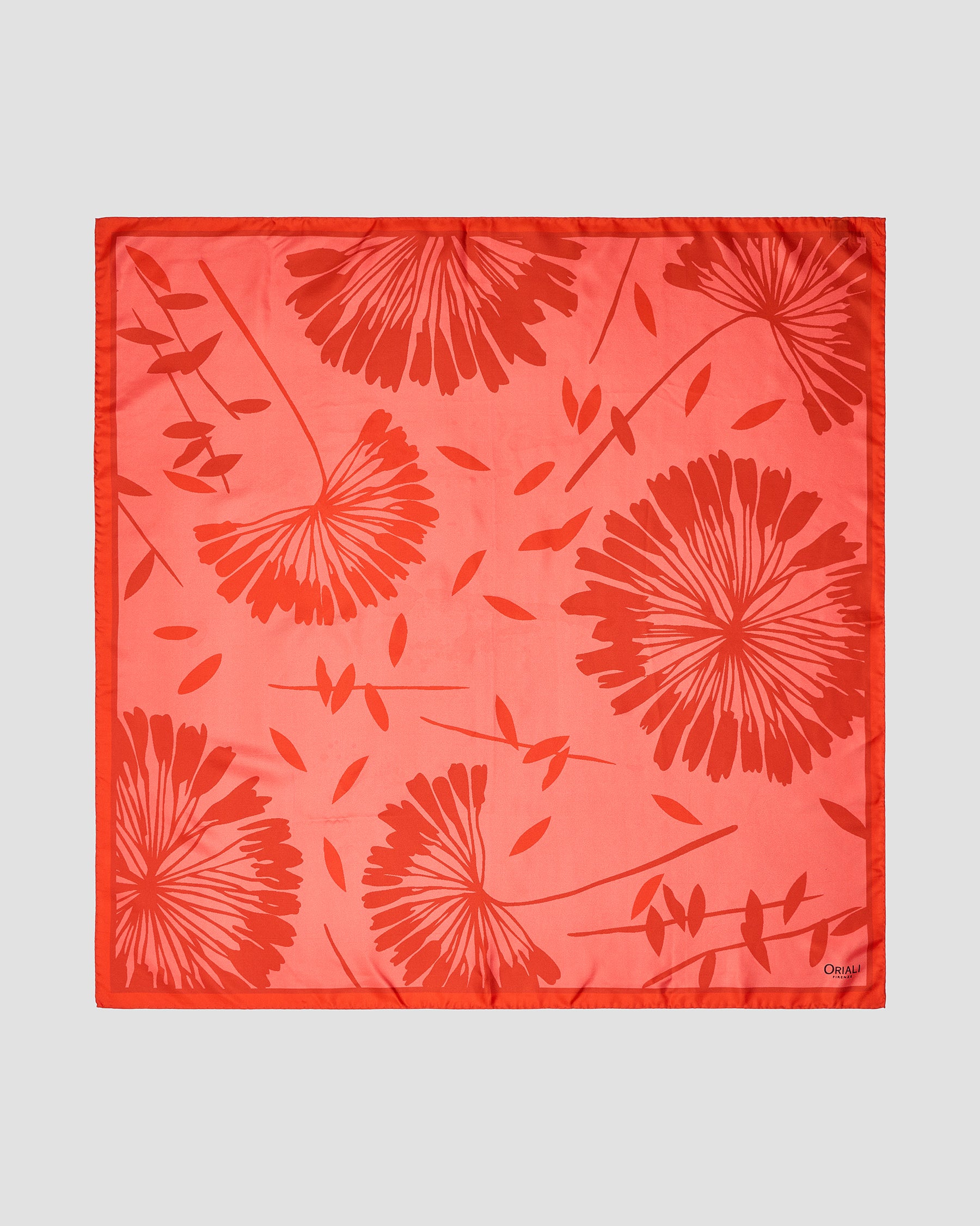 Foulard Floreale Twill Stampata