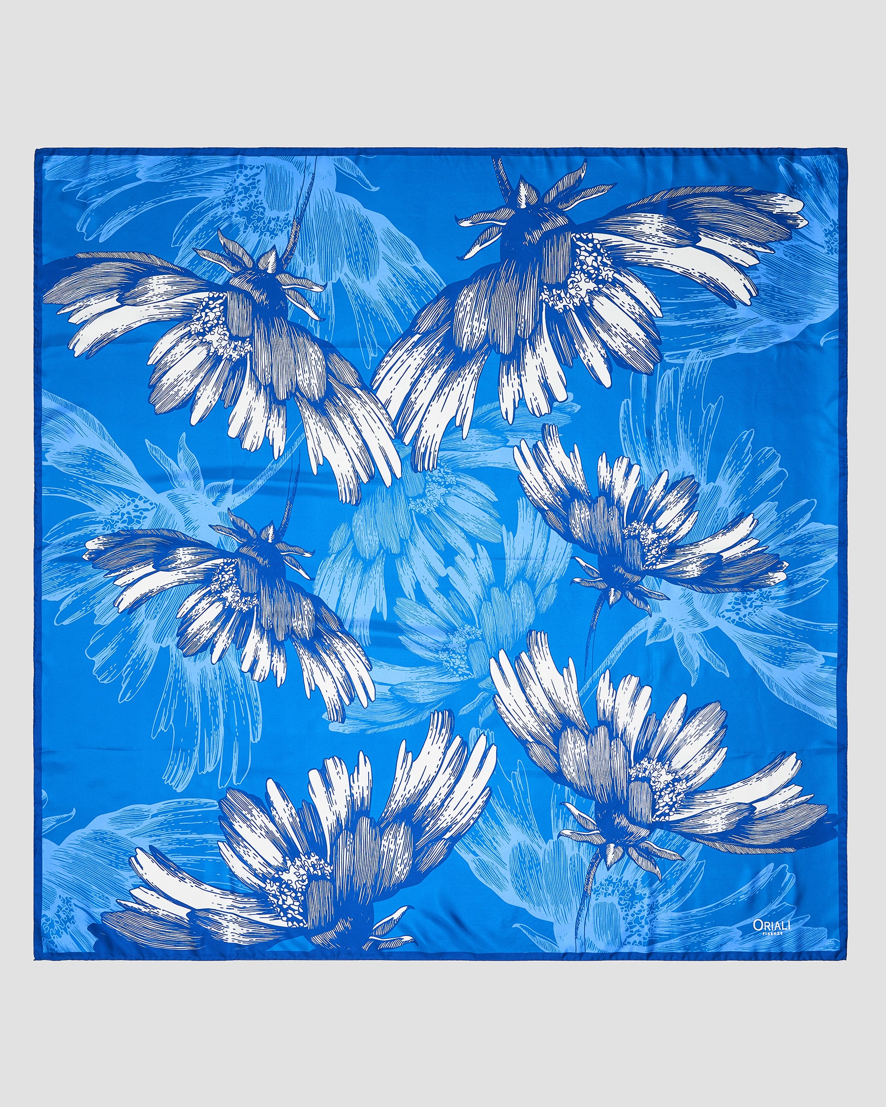 Foulard Floreale Twill Stampata