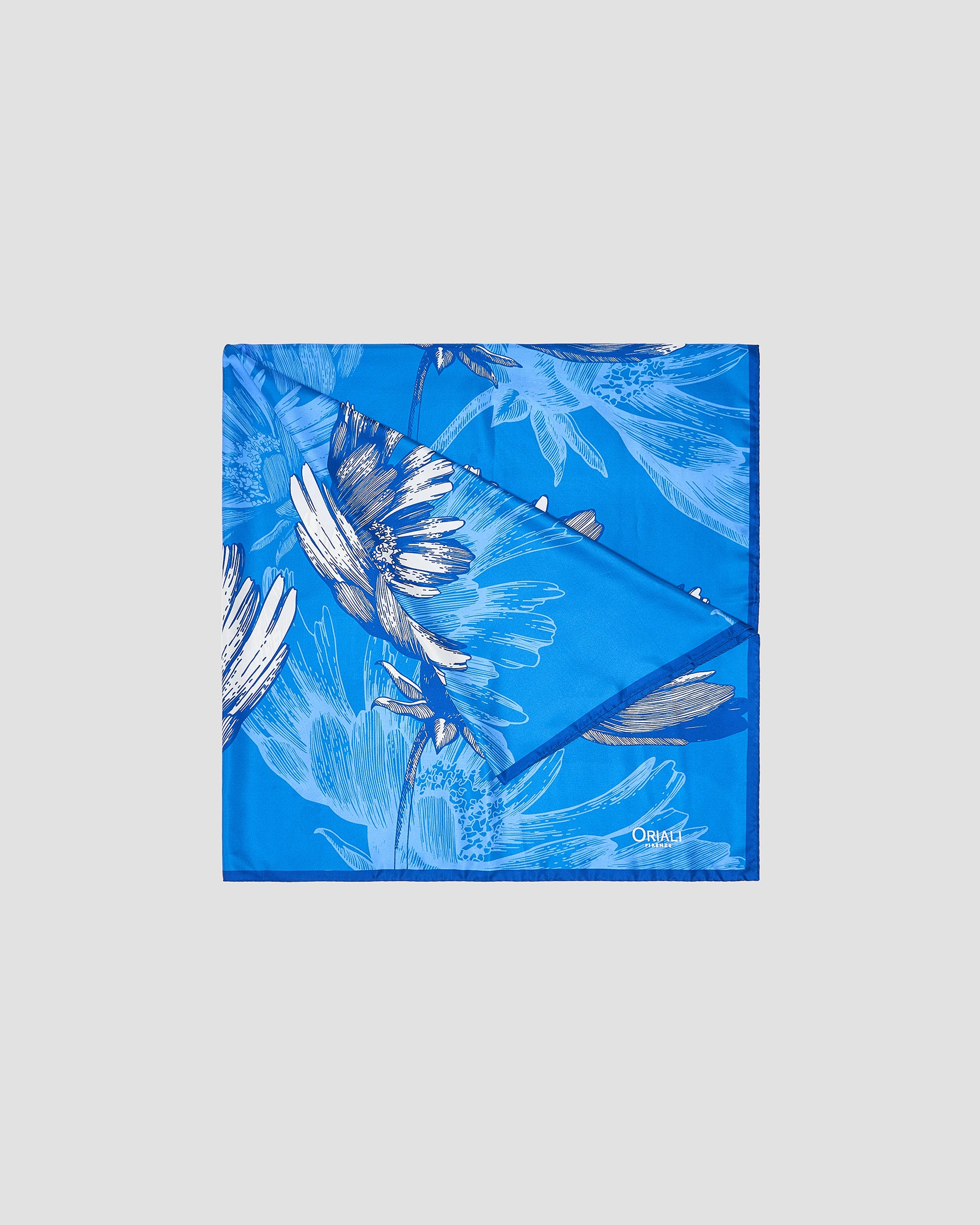 Foulard Floreale Twill Stampata