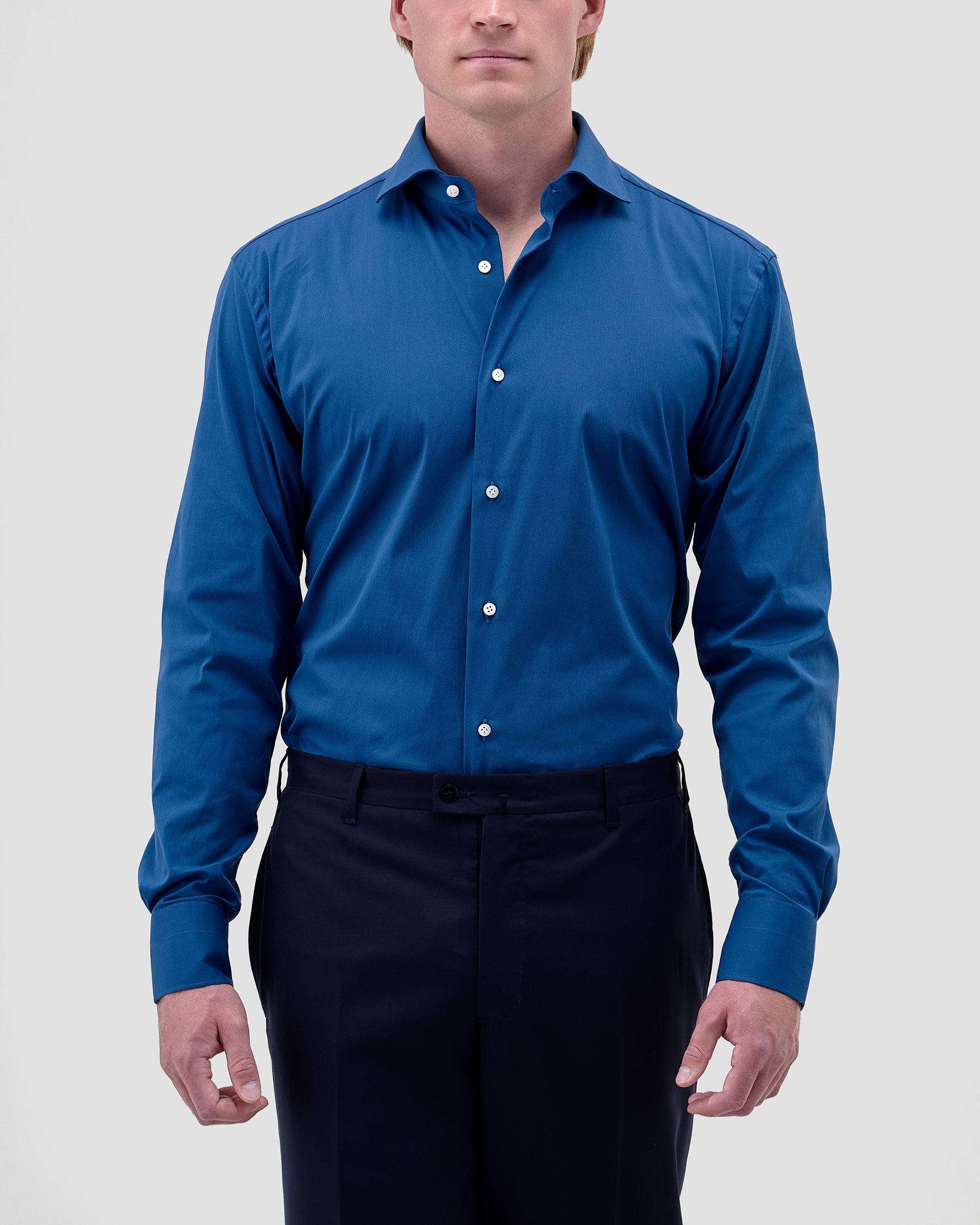 Camicia Unita Royal Blu Stretch