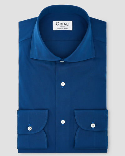 Solid Royal Blu Stretch Shirt