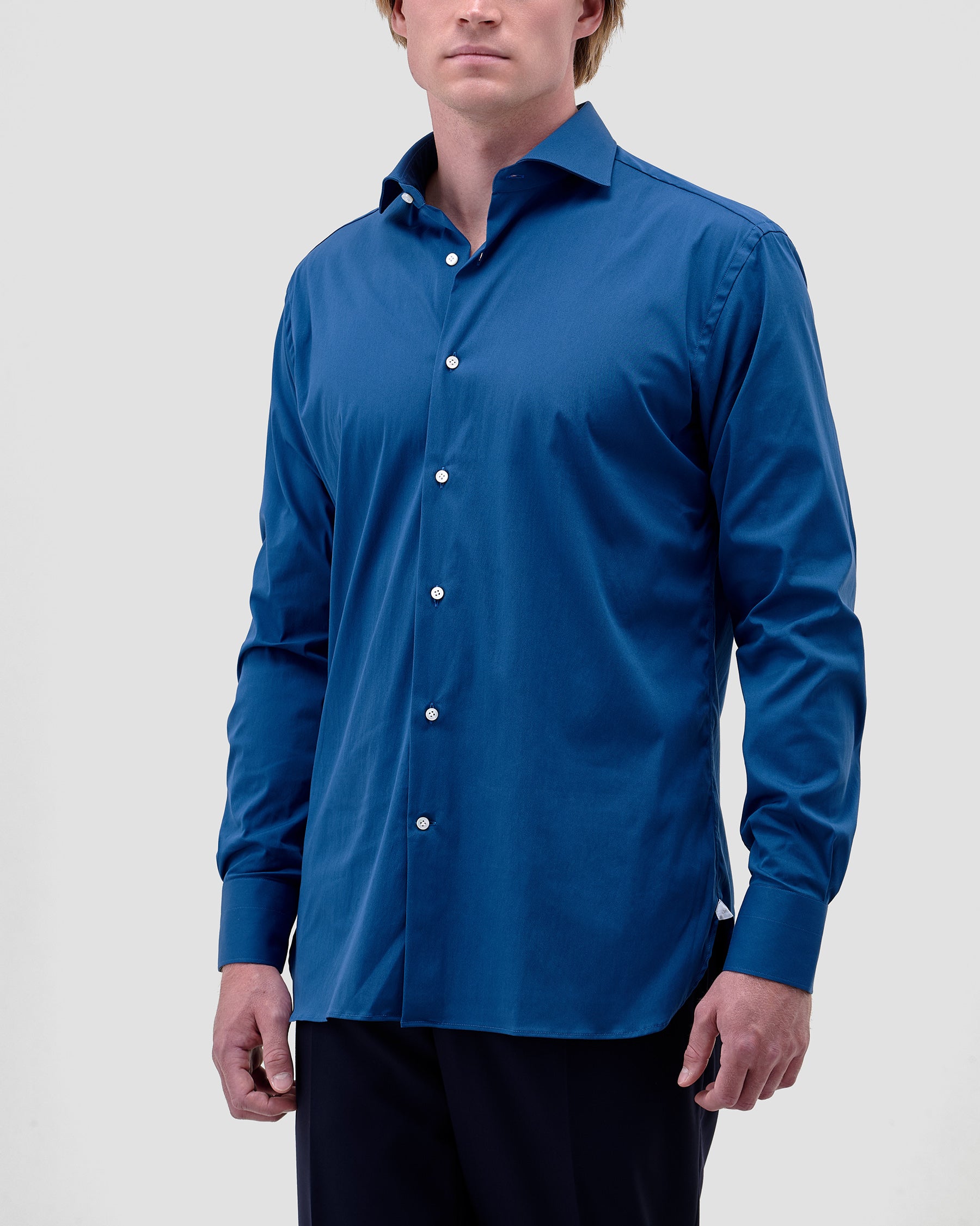 Camicia Unita Royal Blu Stretch