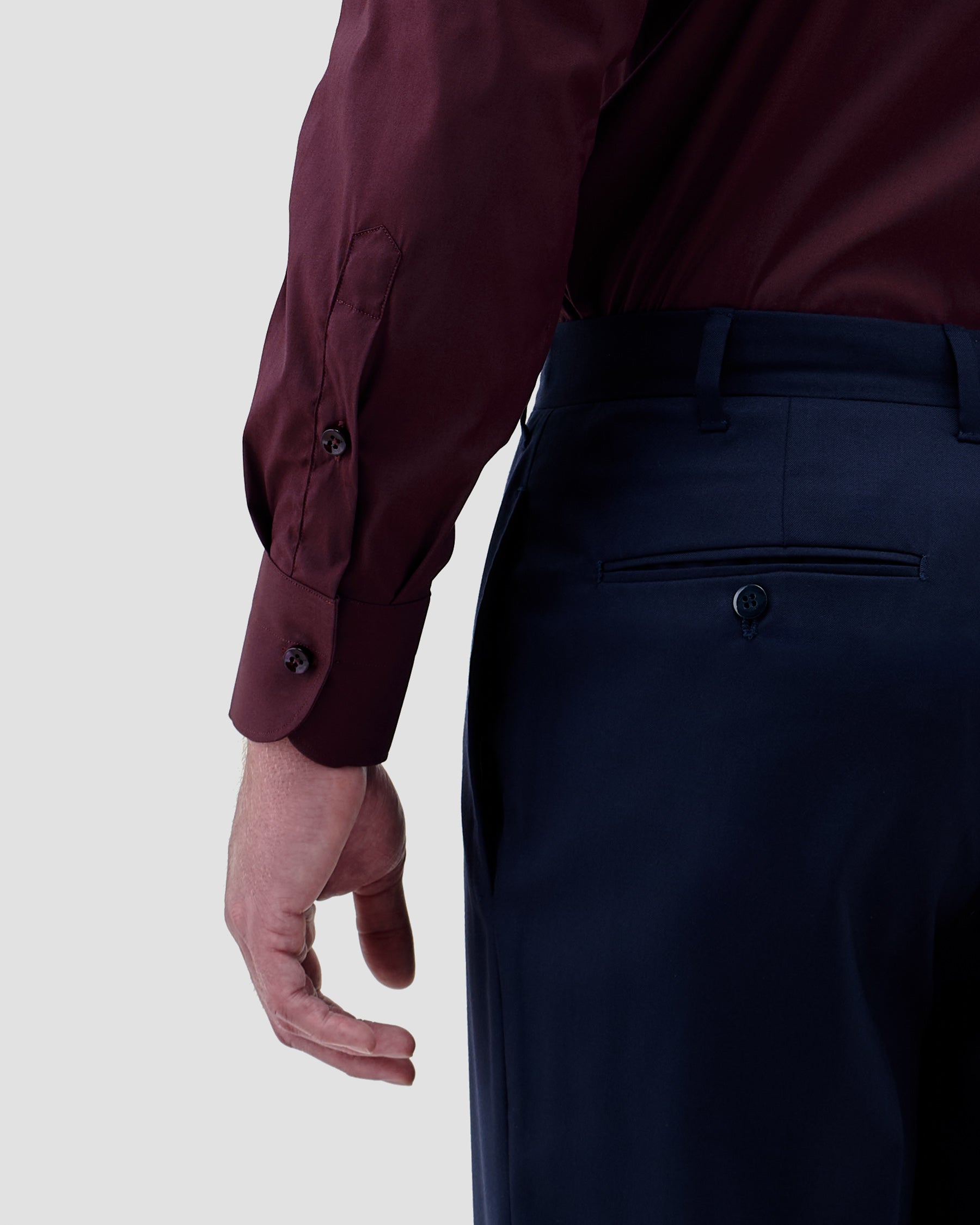 Camicia Unita Bordò Stretch