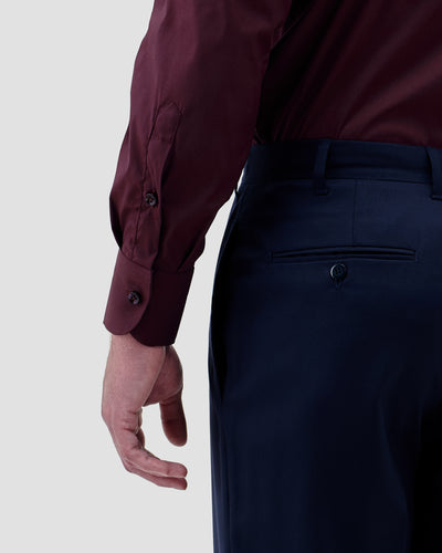 Solid Burgundy Stretch Shirt