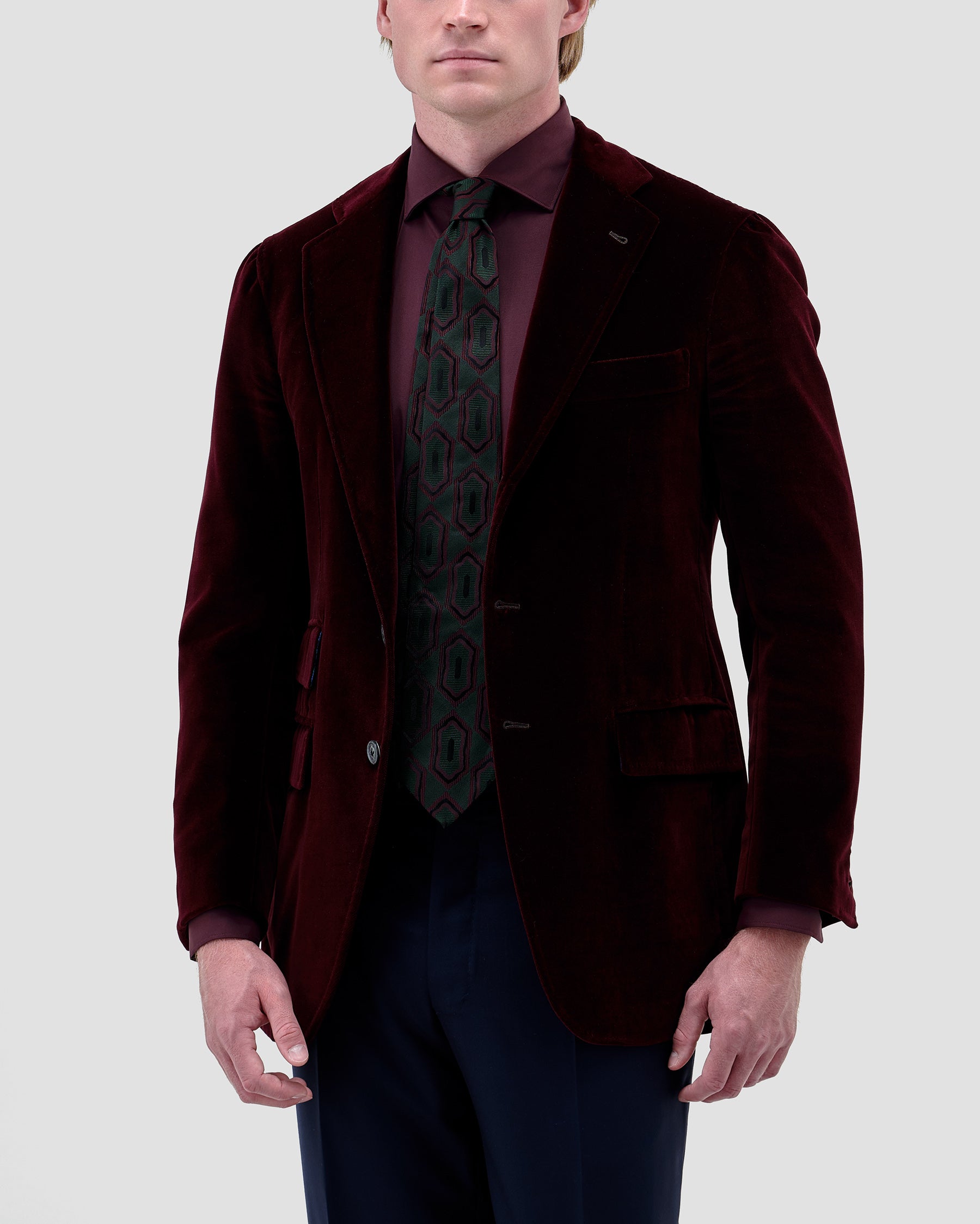 Camicia Unita Bordò Stretch