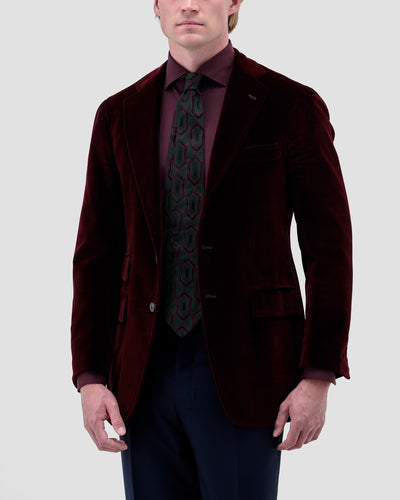 Solid Burgundy Stretch Shirt