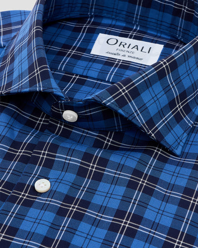 Blue Oxford Check Shirt