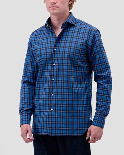 Blue Oxford Check Shirt