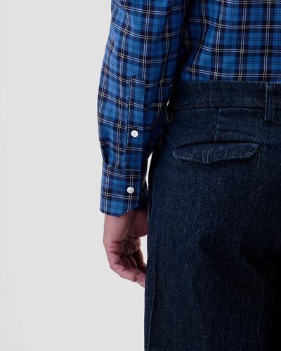 Blue Oxford Check Shirt