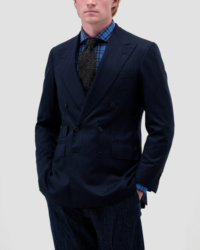 Blue Oxford Check Shirt