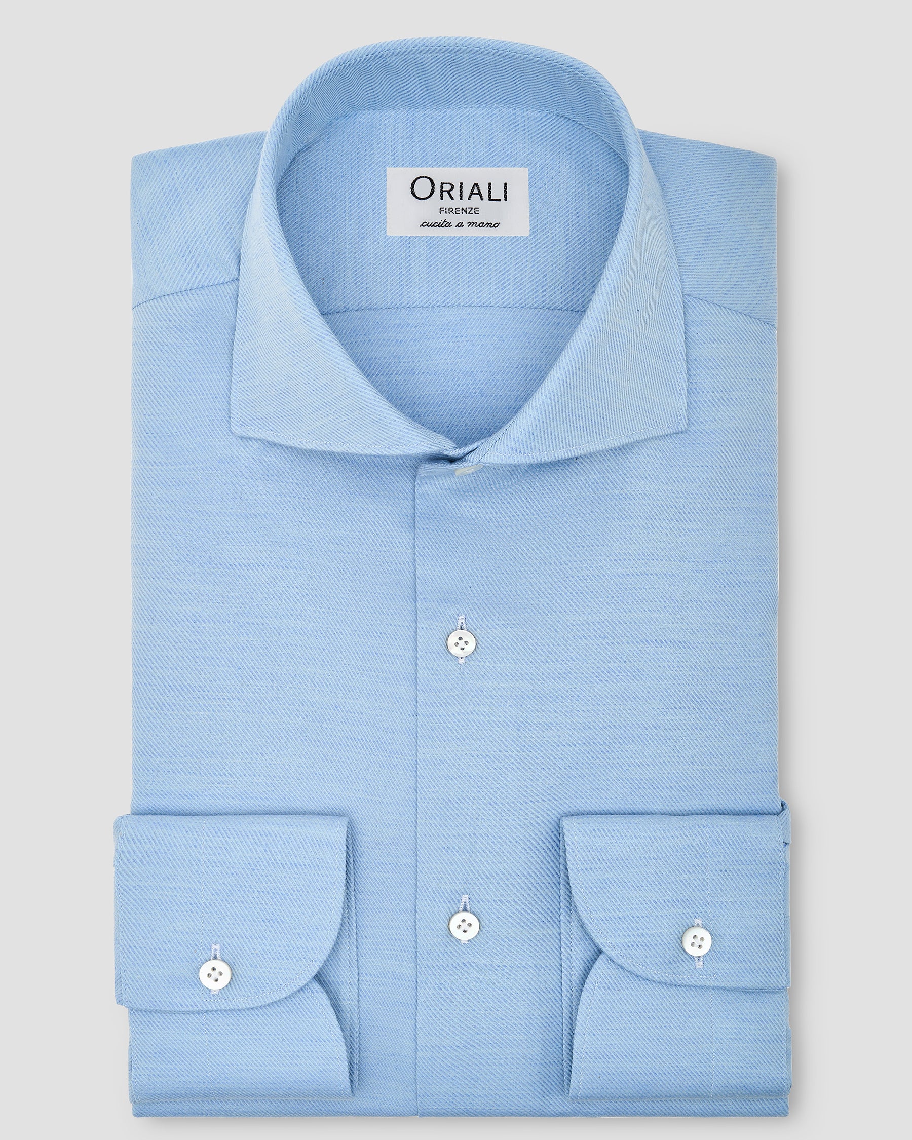 Camicia di Flanella Celeste