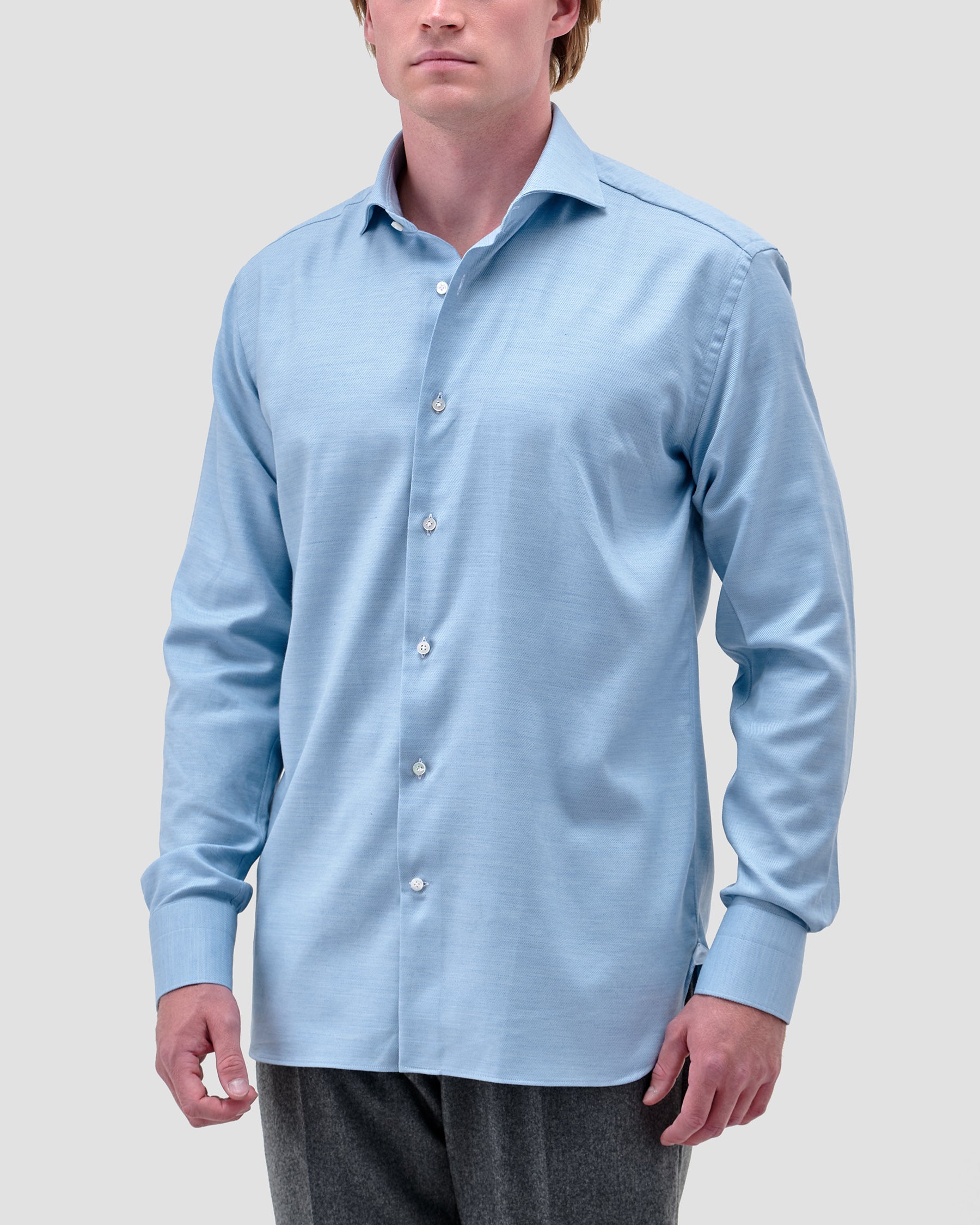 Camicia di Flanella Celeste