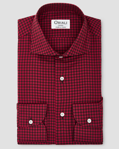 Medium Red Checked Flannel Shirt