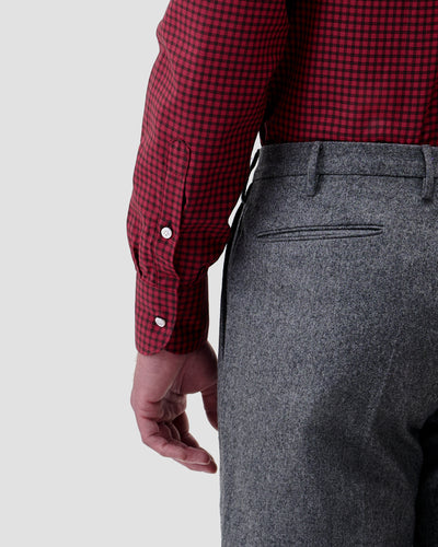 Camicia di Flanella a Quadri Rosso Medio