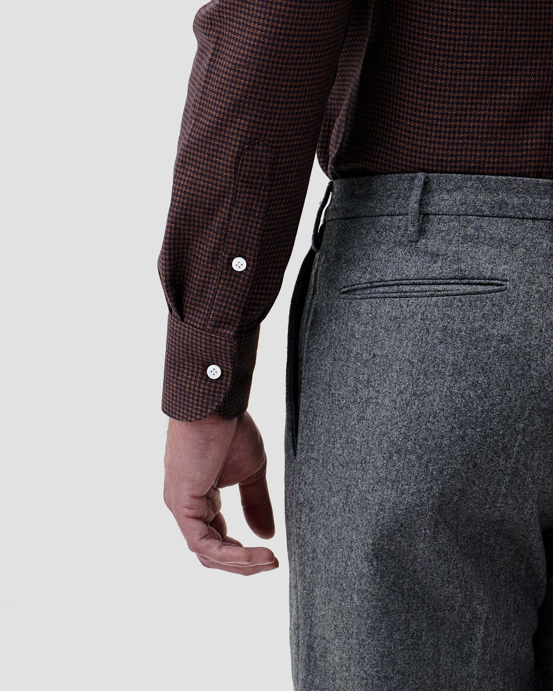 Camicia di Flanella a Quadri Marrone