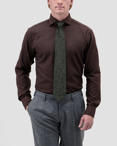 Camicia di Flanella a Quadri Marrone