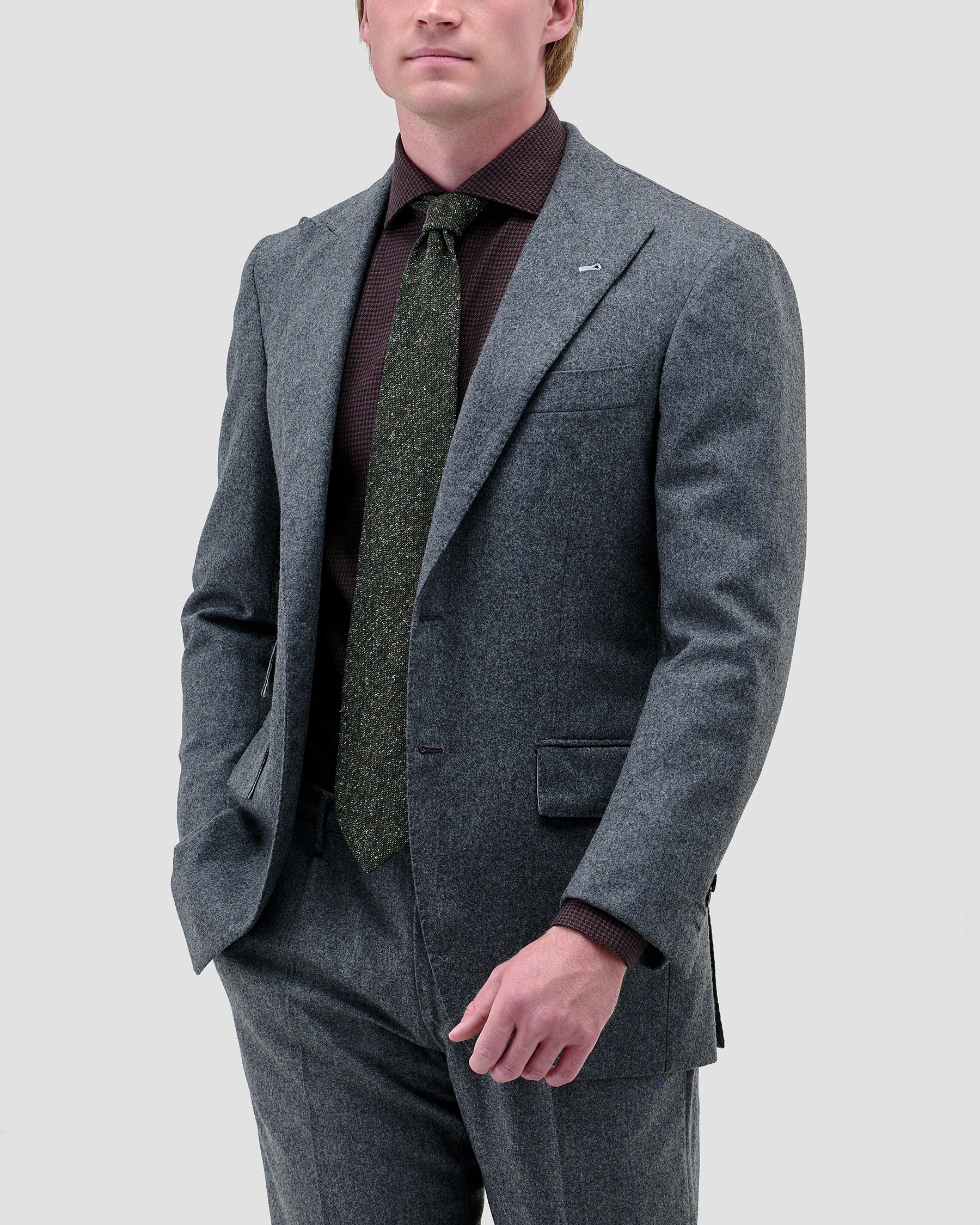 Camicia di Flanella a Quadri Marrone
