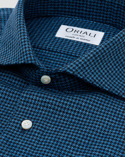 Camicia di Flanella a Quadri Blu