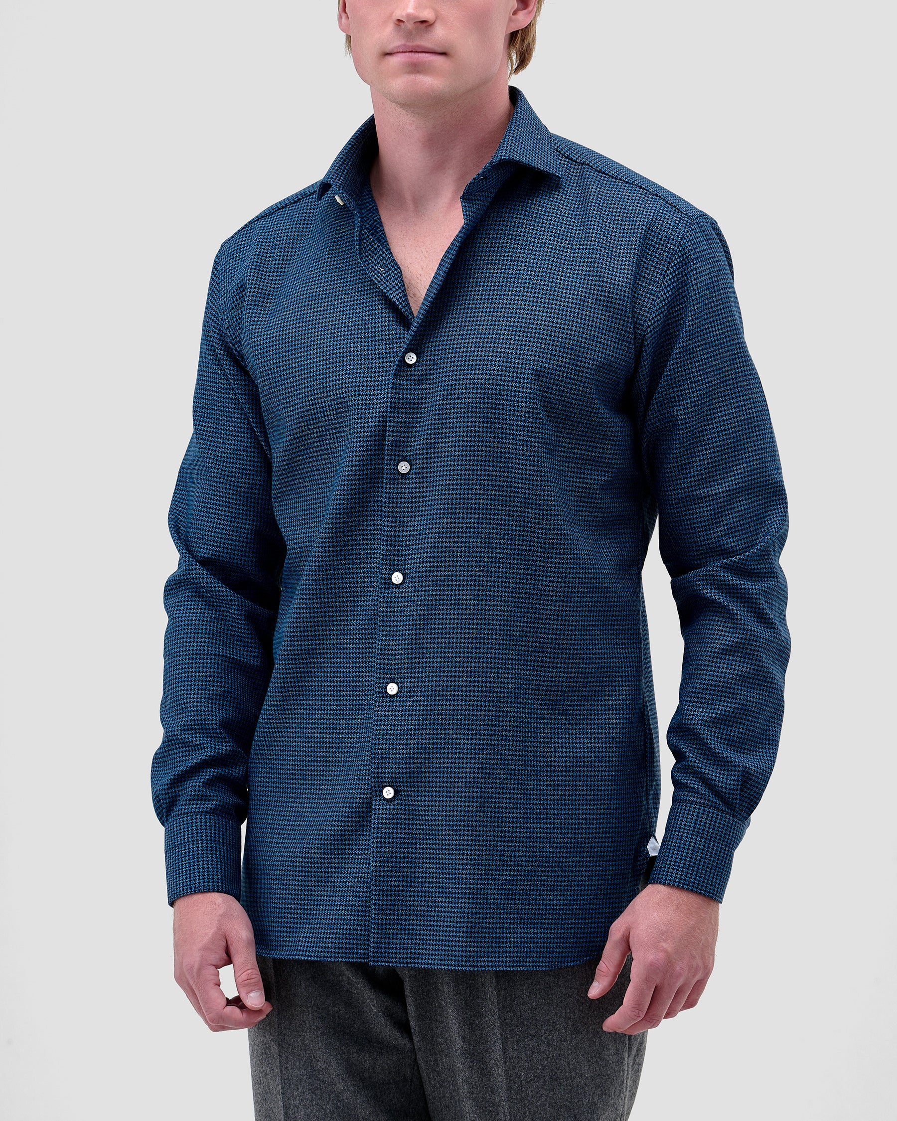 Camicia di Flanella a Quadri Blu