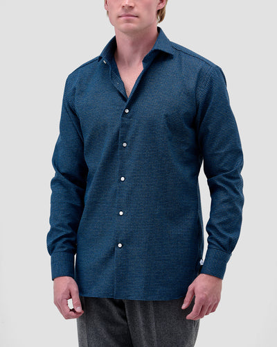 Camicia di Flanella a Quadri Blu