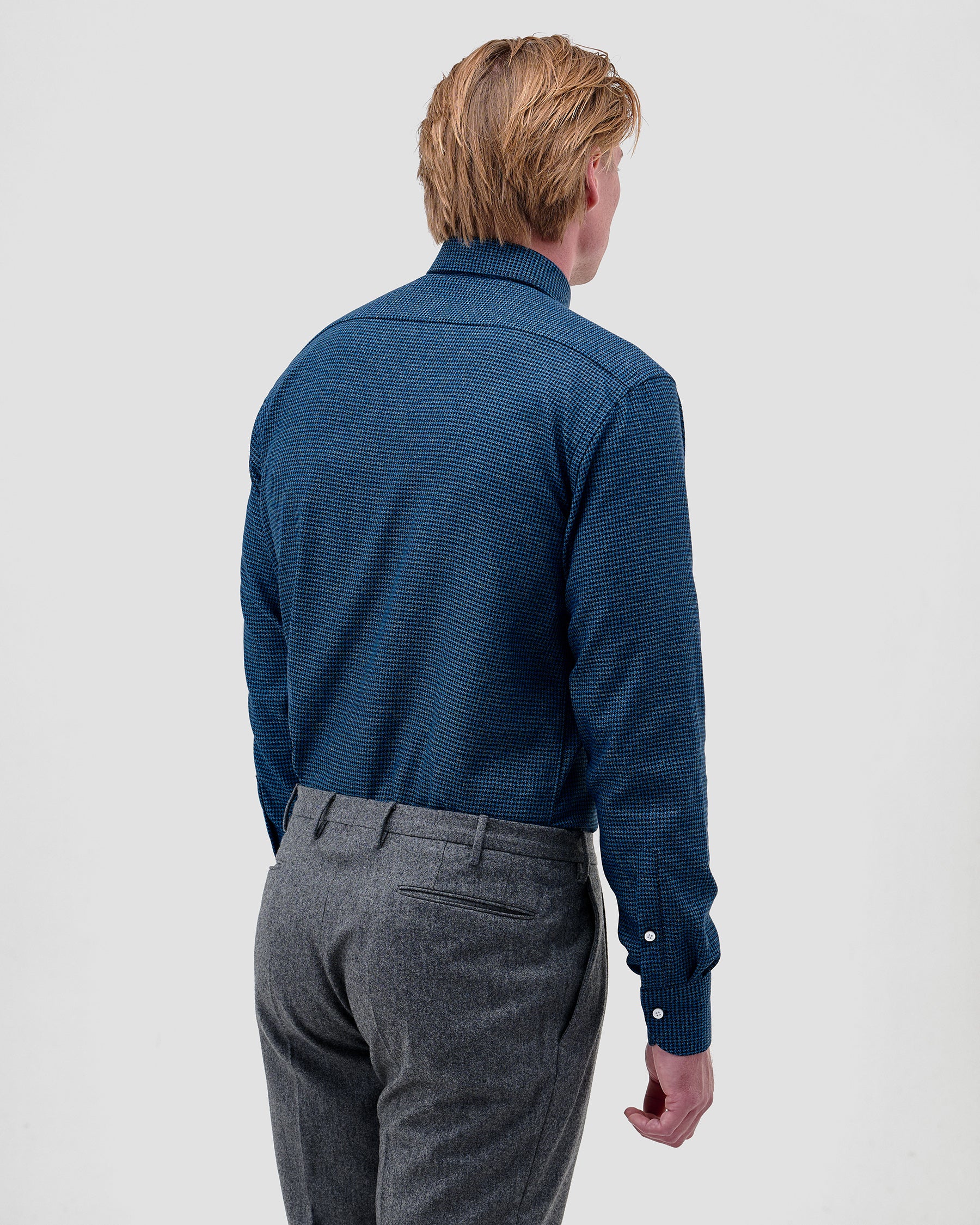 Camicia di Flanella a Quadri Blu