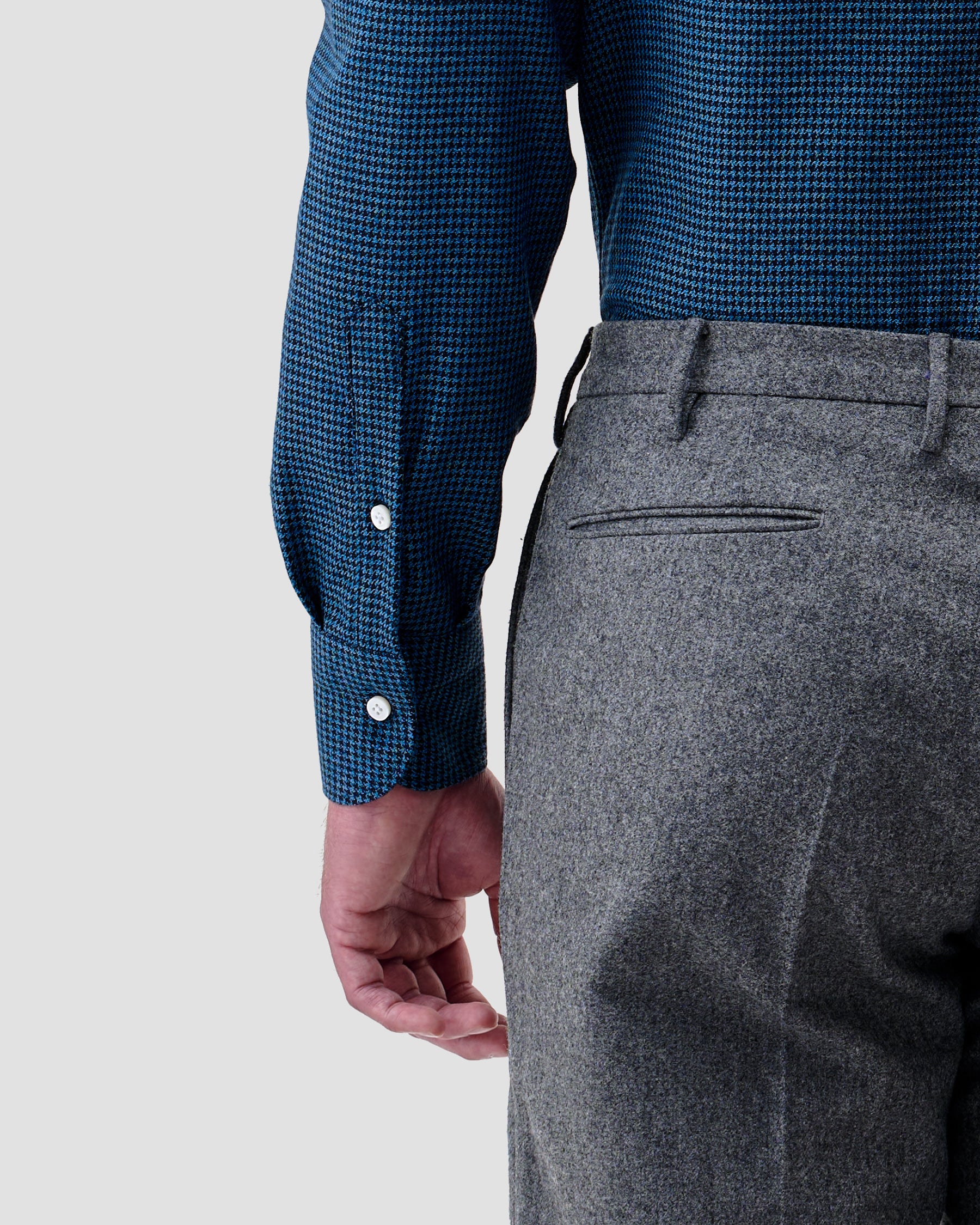 Camicia di Flanella a Quadri Blu