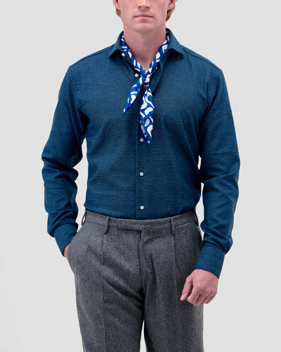 Camicia di Flanella a Quadri Blu
