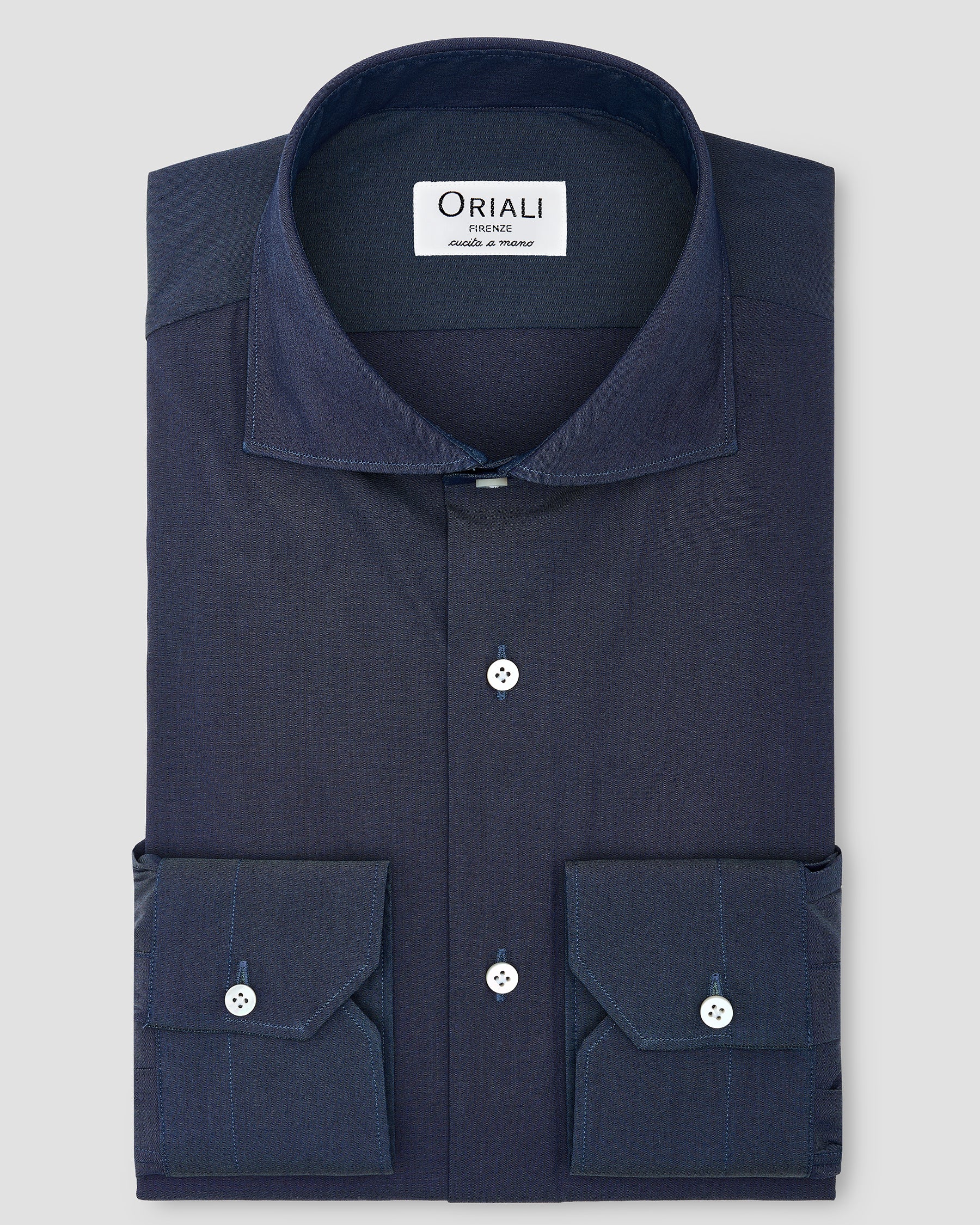 Camicia Denim Blu Stretch