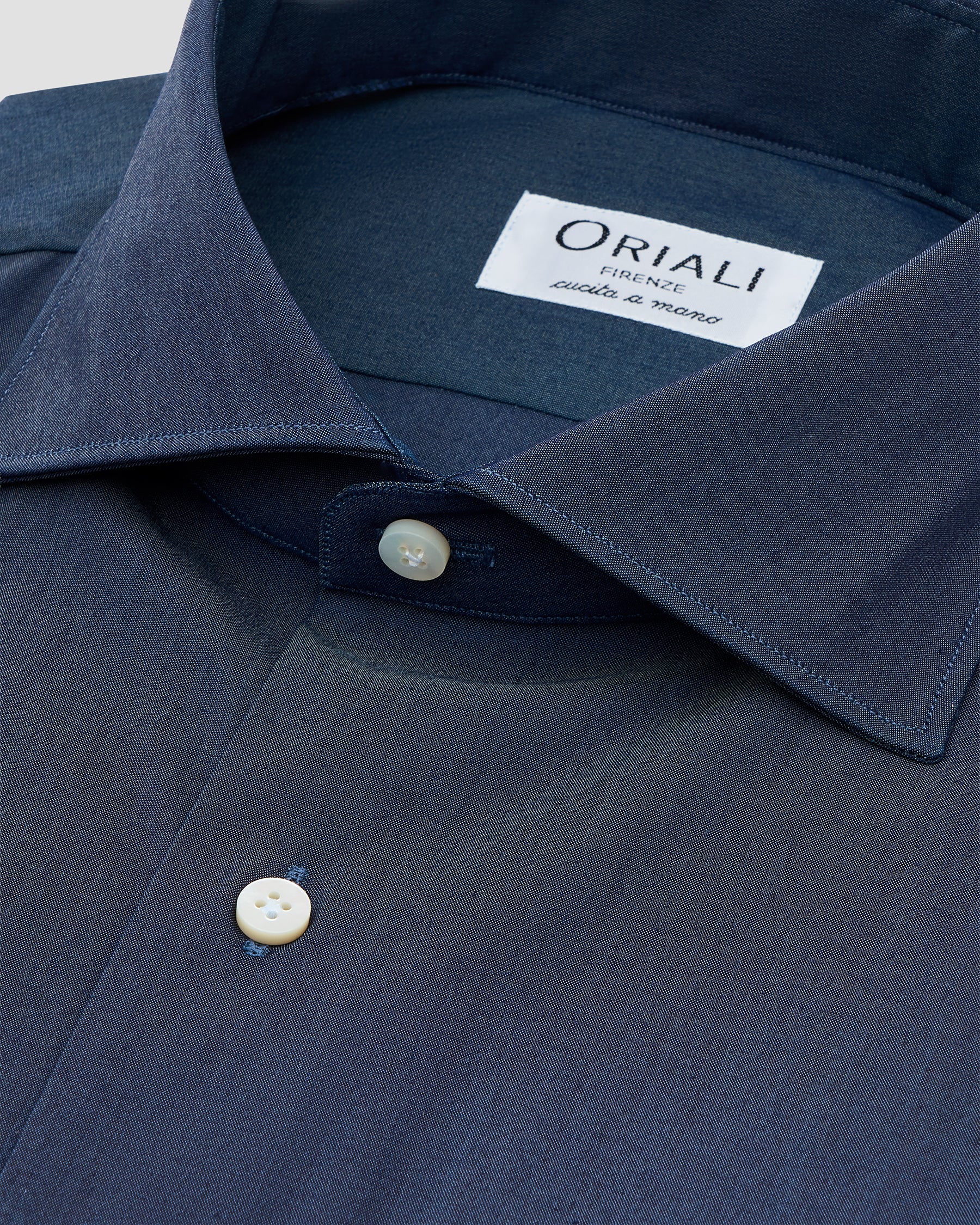 Camicia Denim Blu Stretch