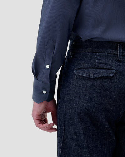 Camicia Denim Blu Stretch