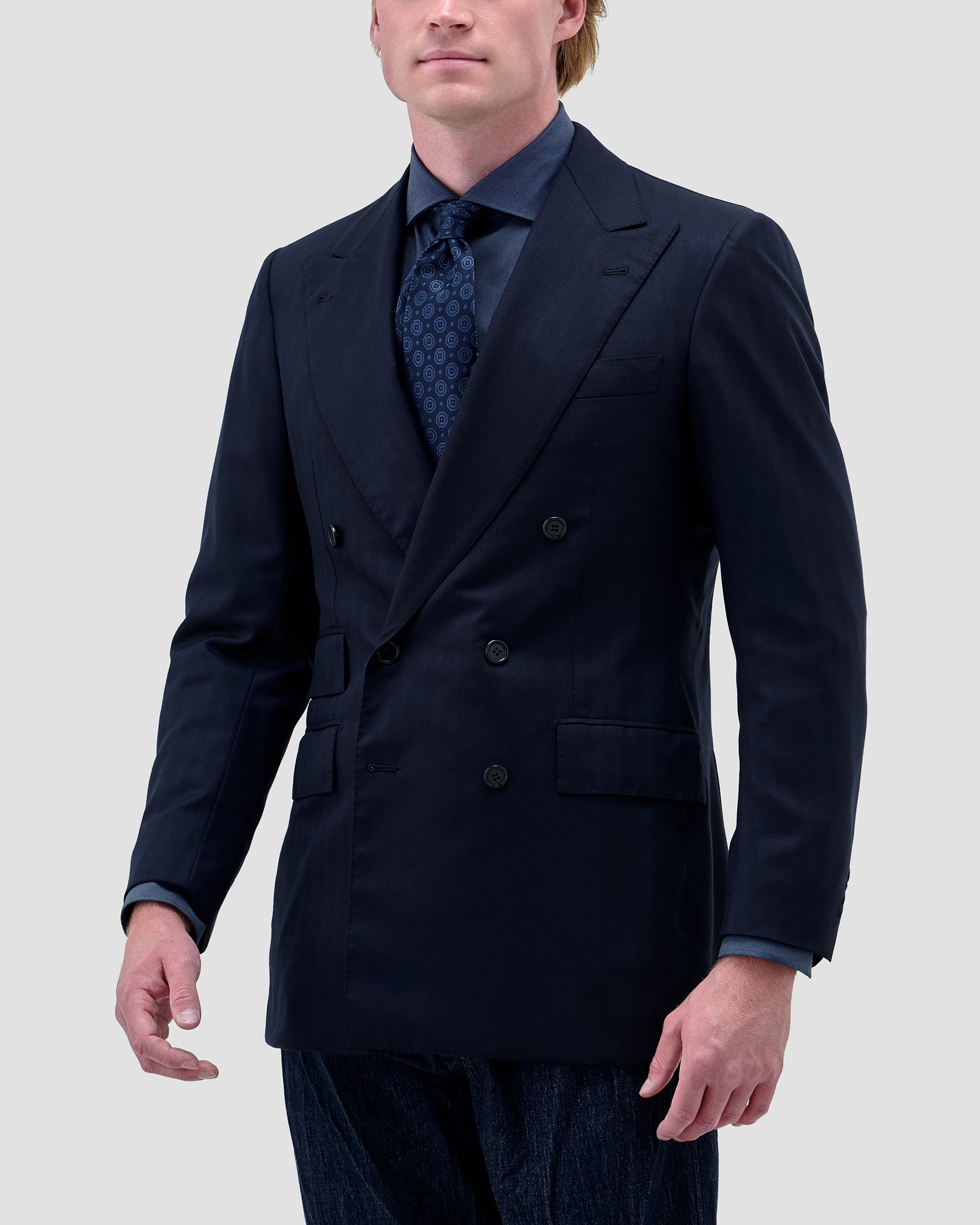 Camicia Denim Blu Stretch
