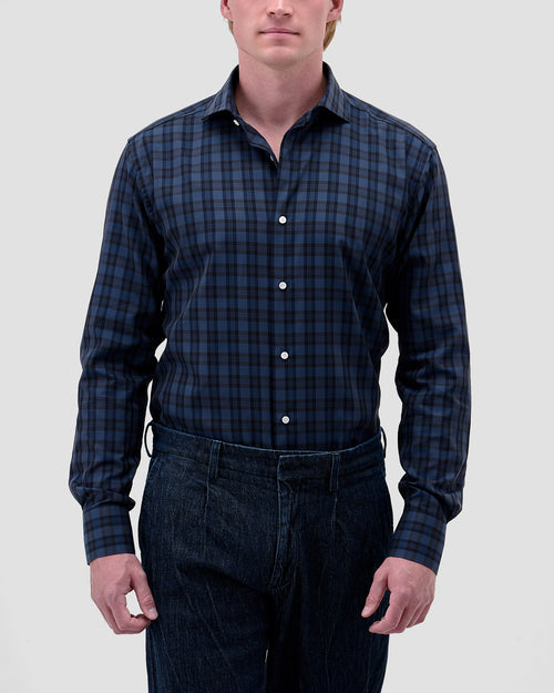 Camicia A Quadri Grandi Twill