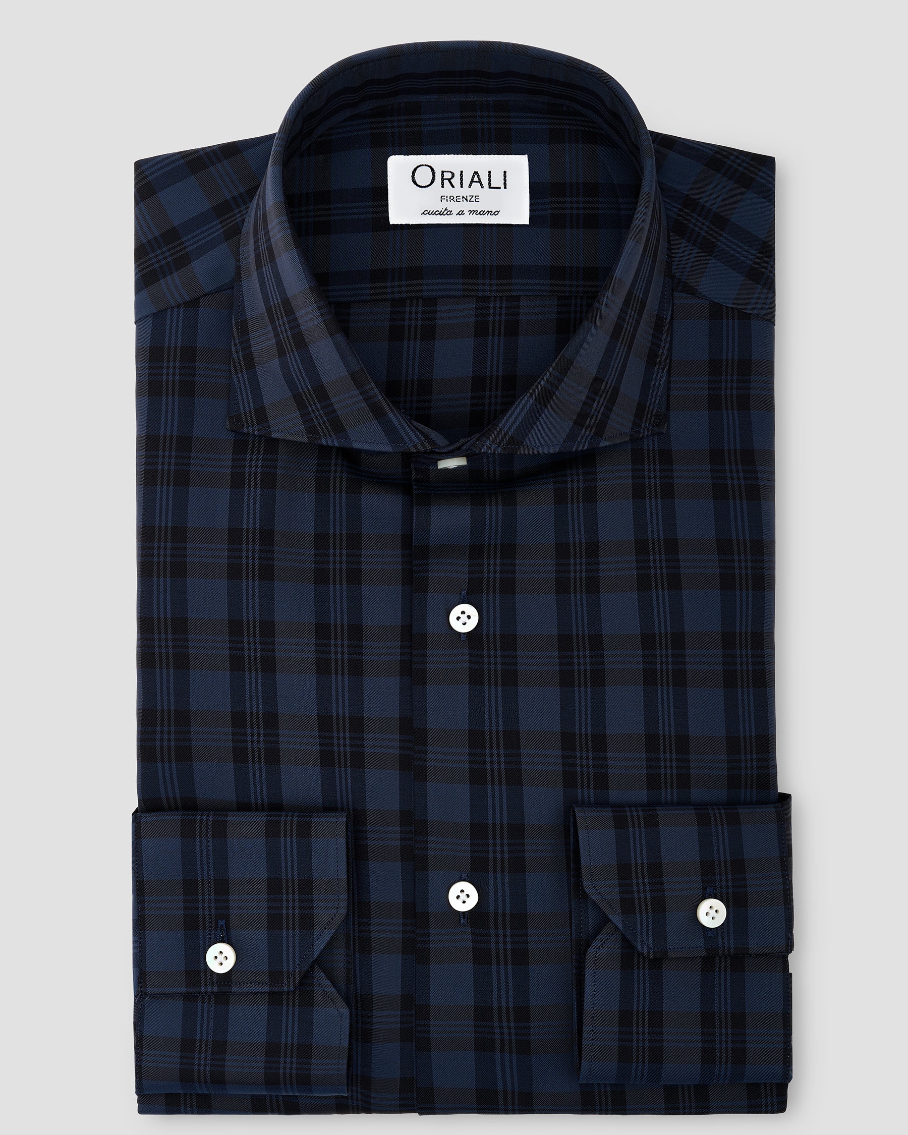 Camicia A Quadri Grandi Twill