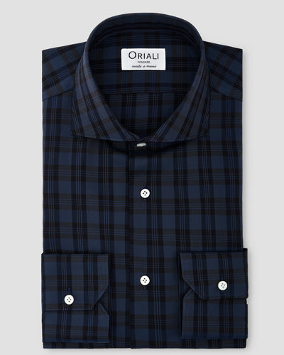 Camicia A Quadri Grandi Twill
