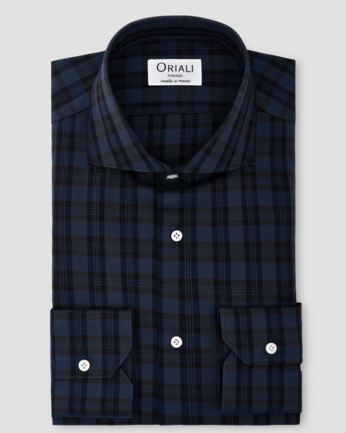 Camicia A Quadri Grandi Twill