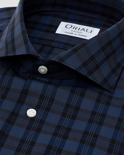 Camicia A Quadri Grandi Twill