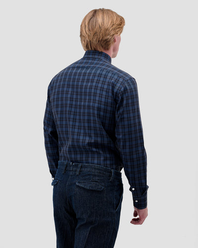 Camicia A Quadri Grandi Twill