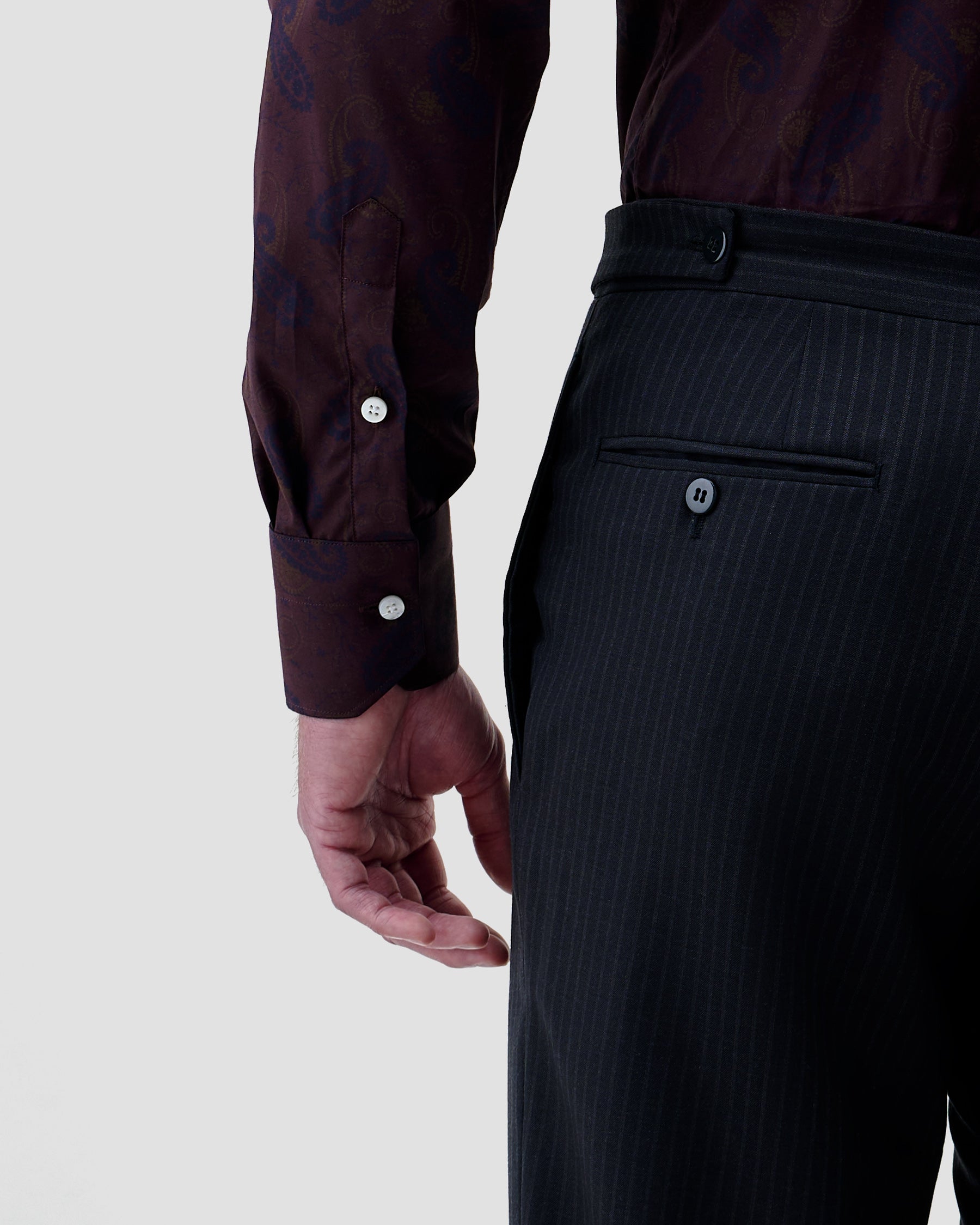 Camicia Stampa Paisley Popeline