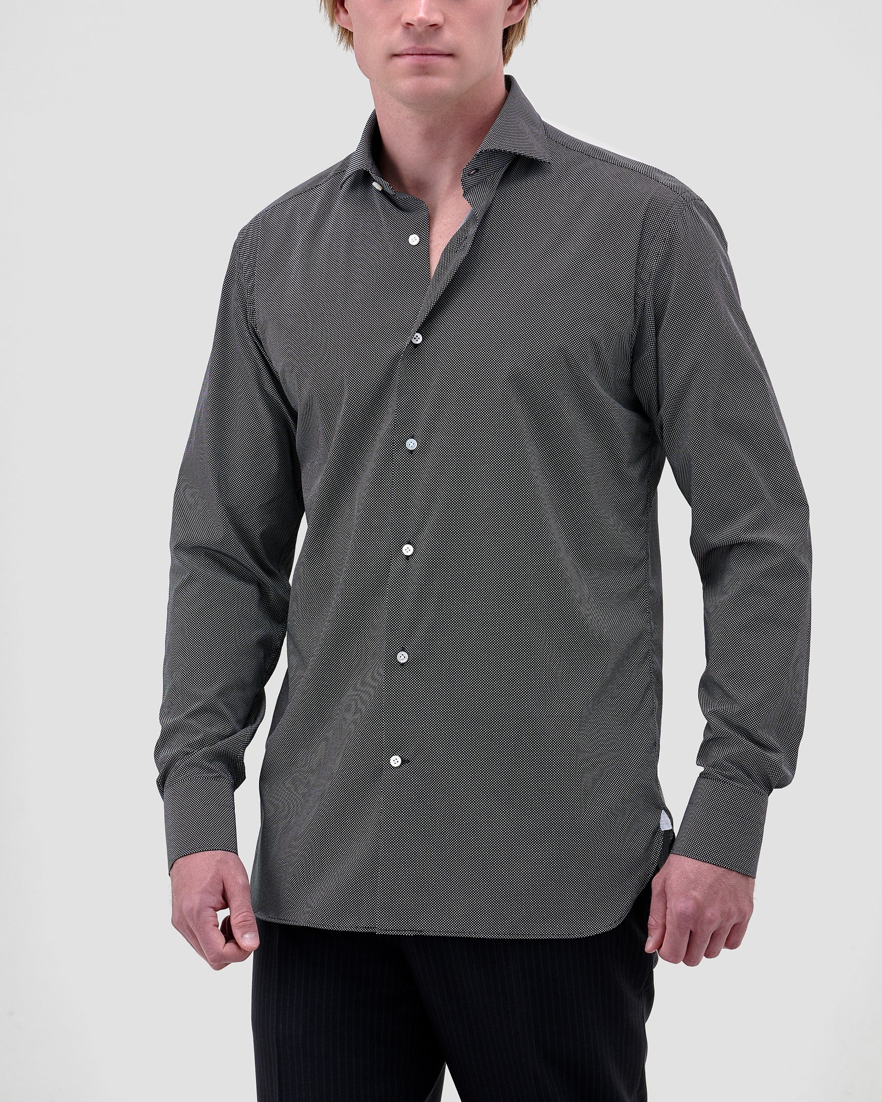 Camicia Stampa Pois Piccoli Popeline