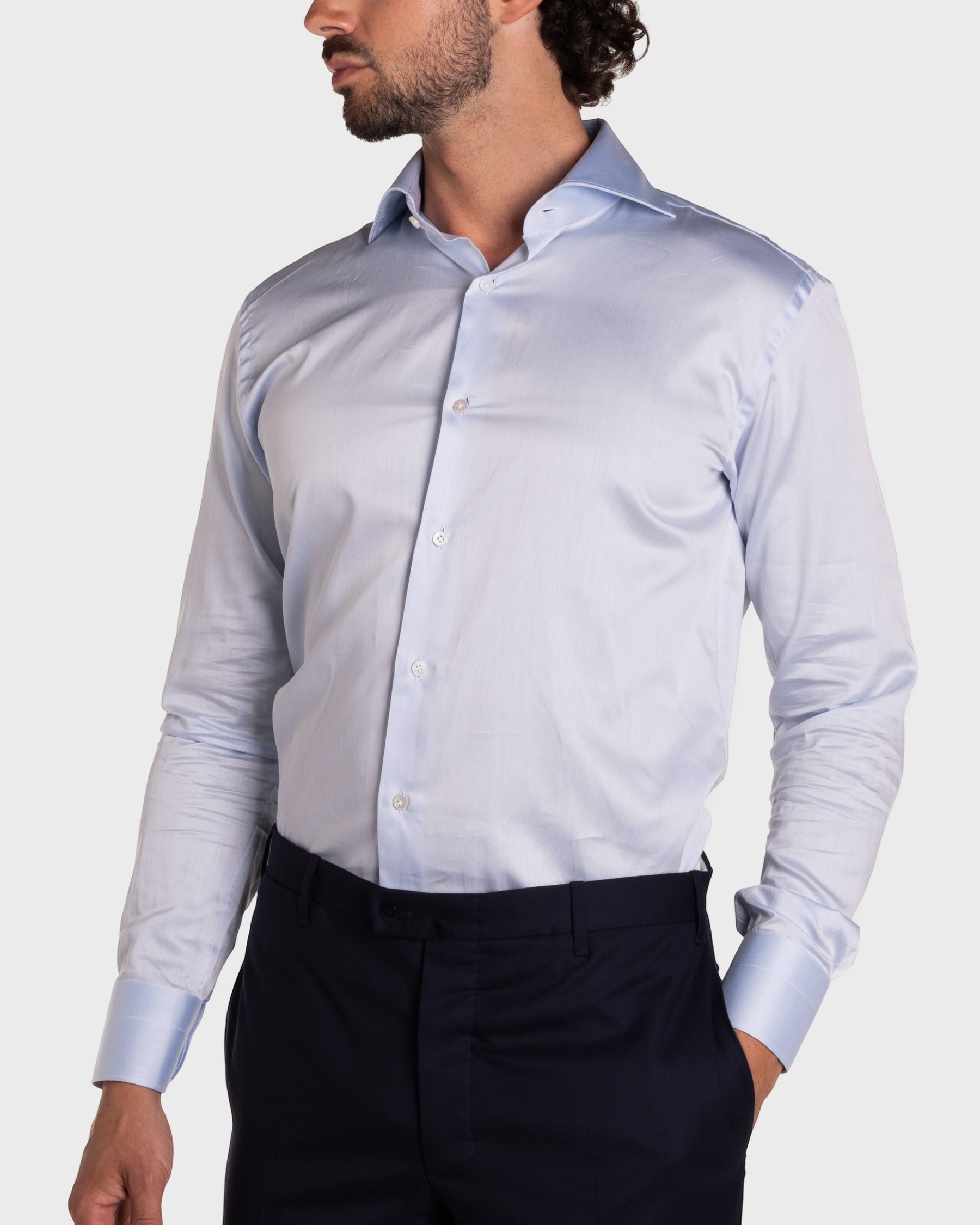 Camicia Azzurro Chiara Twill