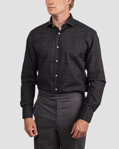 Camicia Quadri Nero e Grigio